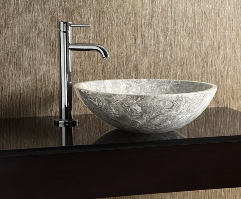 marble stone bathroom vessel sink