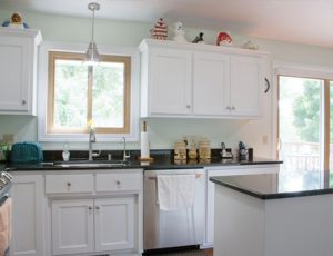 White Traditional Craftsman Kitchen