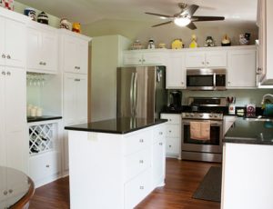 White Traditional Craftsman Kitchen